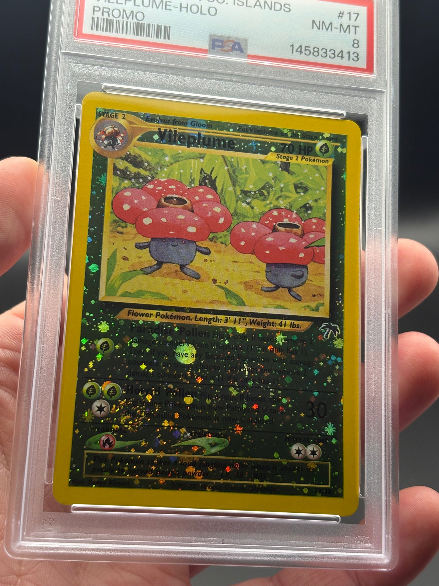 Southern Islands Vileplume #17 PSA 8 | This Cardboard is Shiny