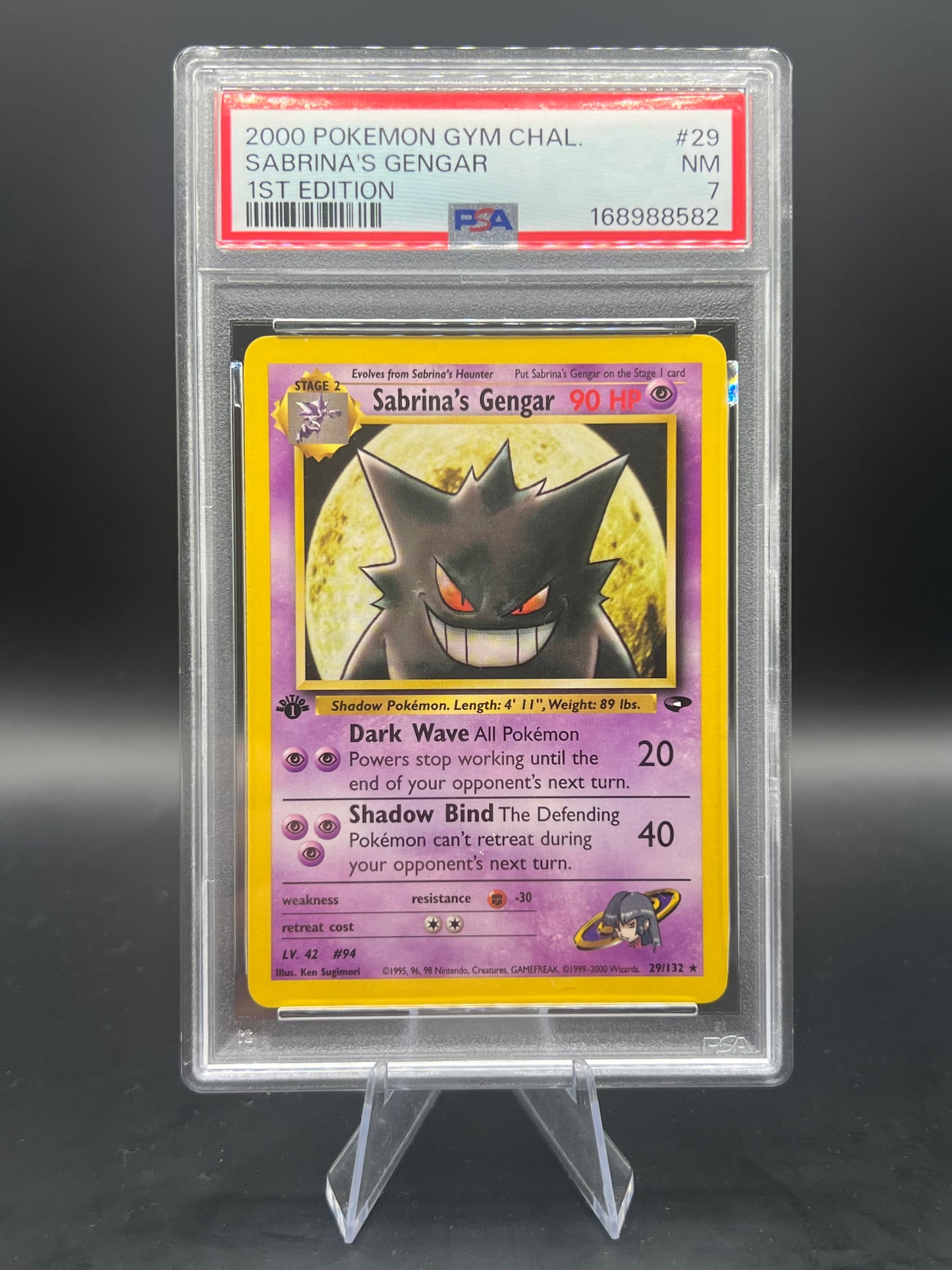 1st Edition Sabrina's Gengar Gym Challenge PSA 7 | This Cardboard Is Shiny