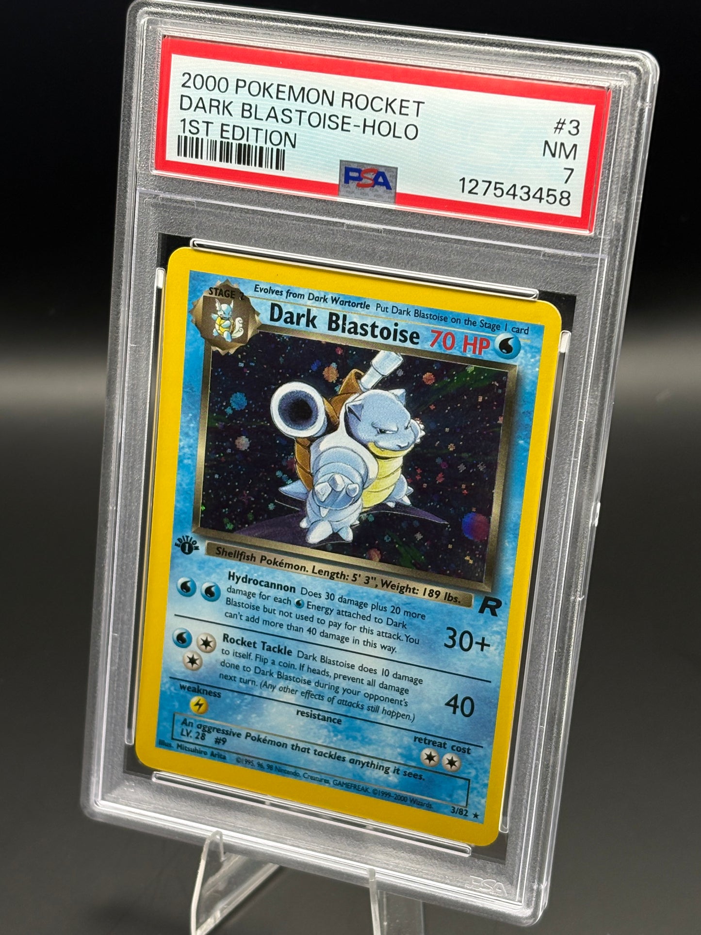 1st Edition Dark Blastoise #3 PSA 7 | This Cardboard is Shiny