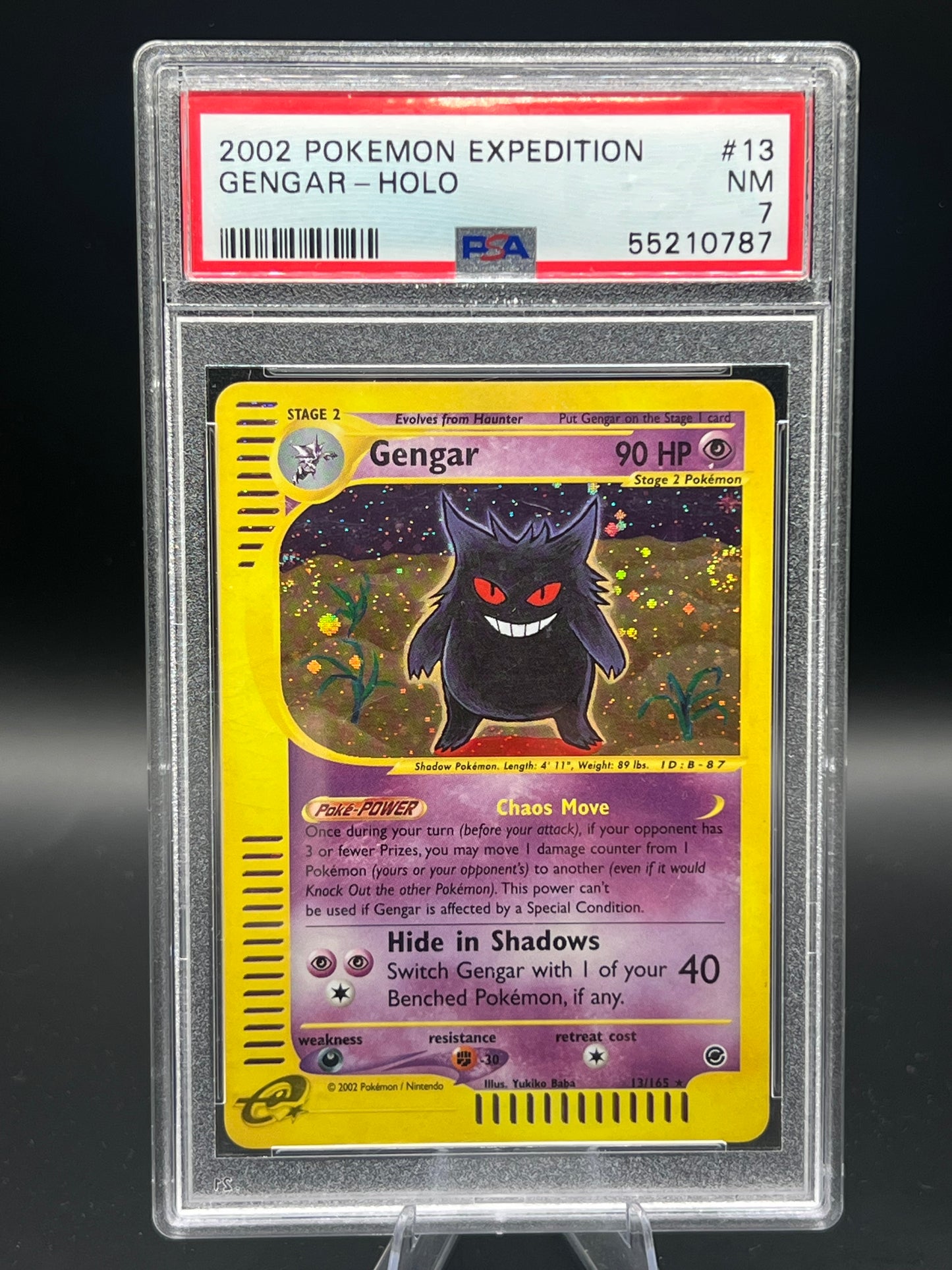 Gengar Expedition Holo 13/65 PSA 7