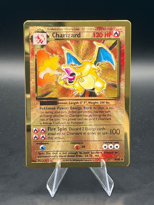 Gold Metal Charizard - Celebrations