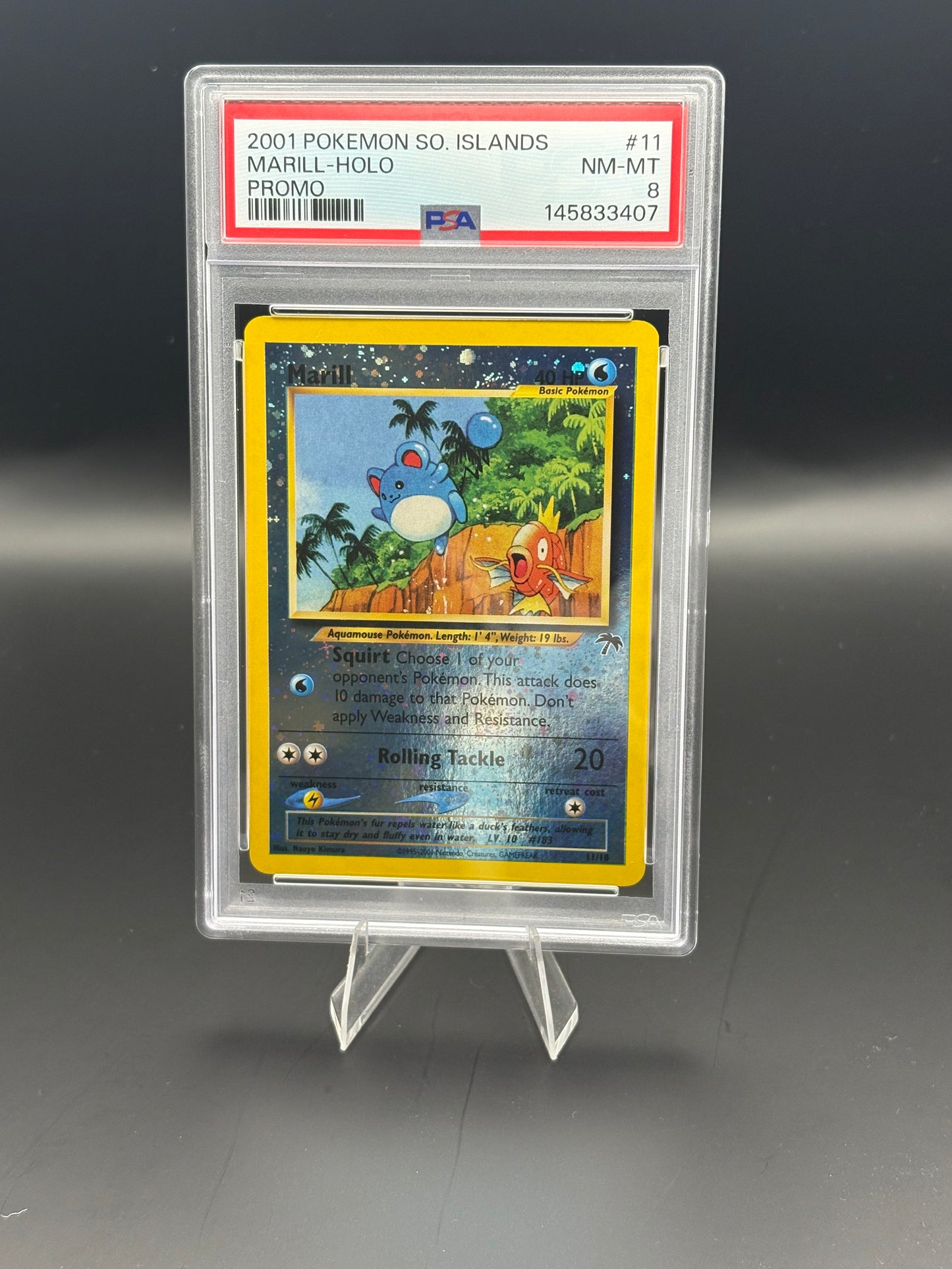 Southern Islands Marill  #11 PSA 8 | This Cardboard is Shiny