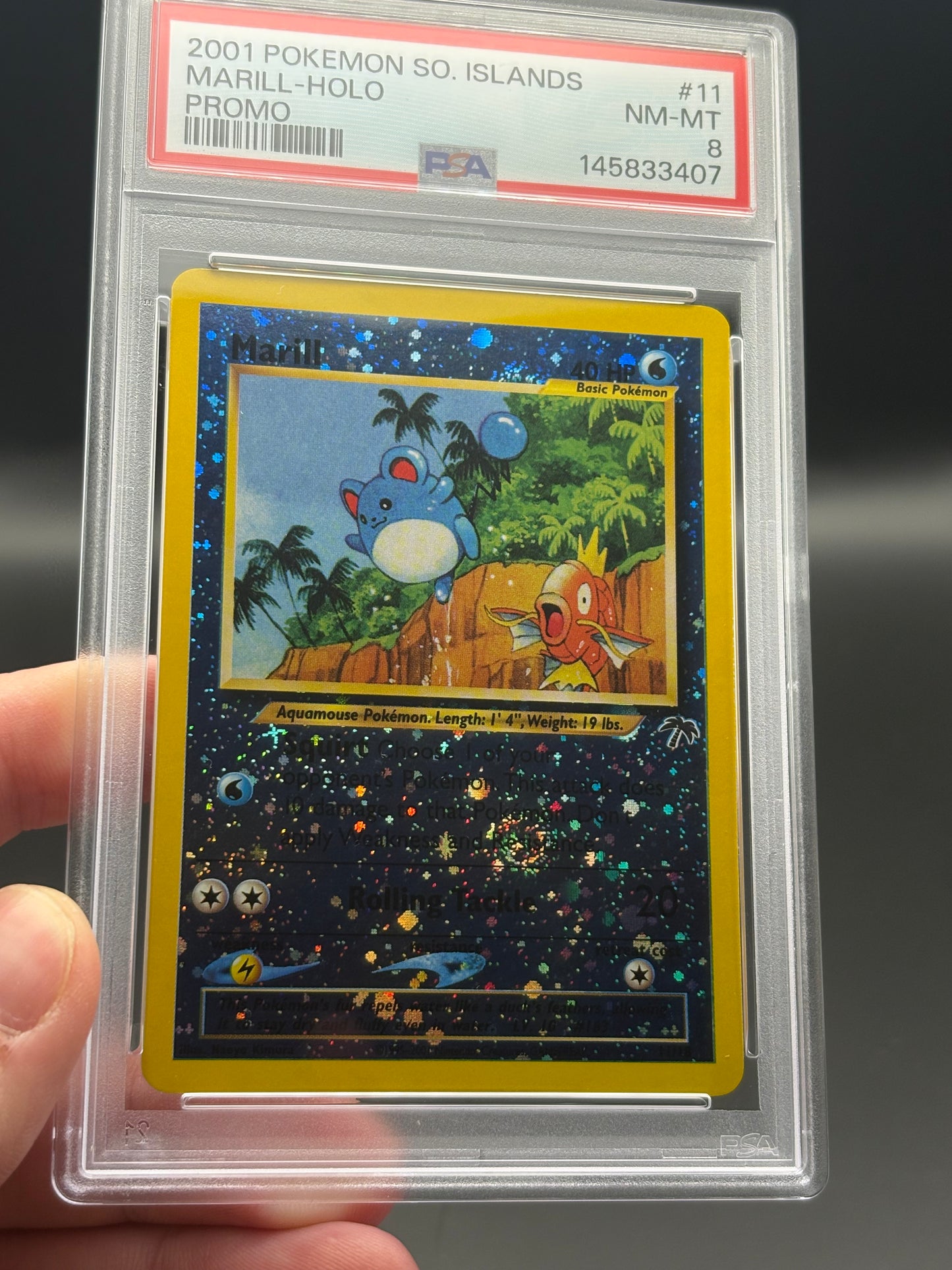 Southern Islands Marill  #11 PSA 8 | This Cardboard is Shiny