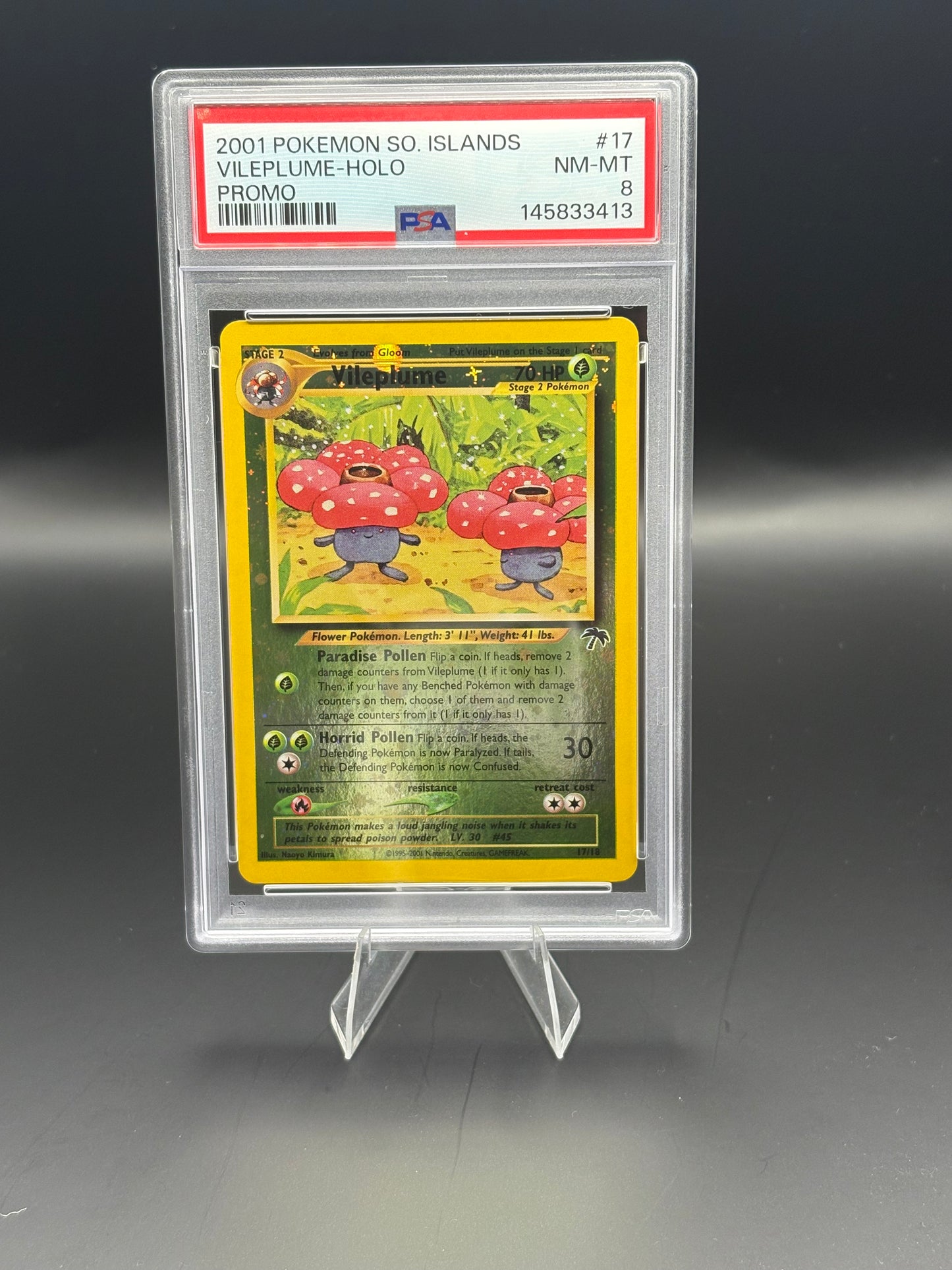 Southern Islands Vileplume  #17 PSA 8 | This Cardboard is Shiny