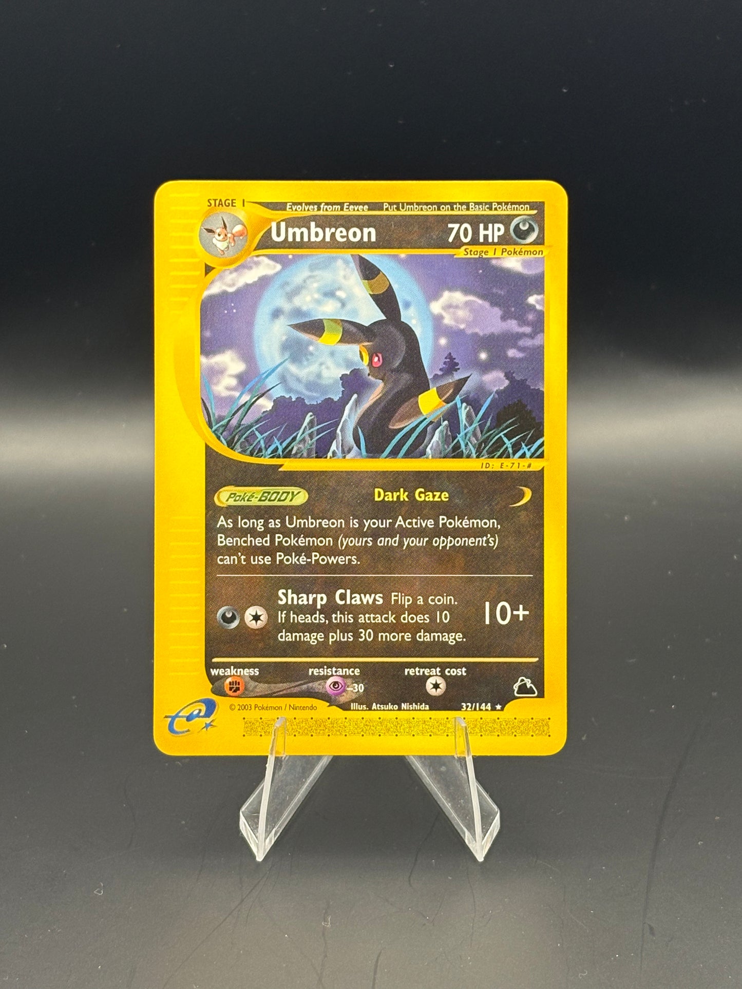 Skyridge Umbreon NH NM+ #32 | This Cardboard is Shiny