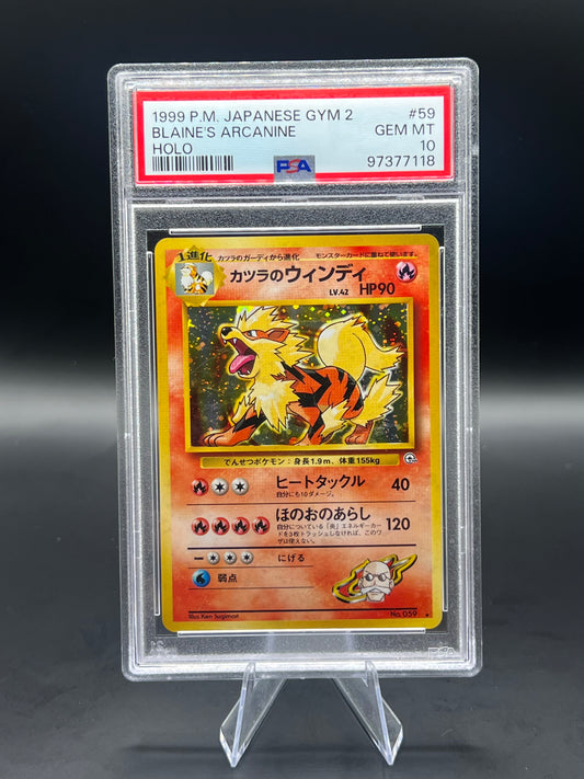 Japanese Blaine's Arcanine #53 PSA 10 | This Cardboard Is Shiny
