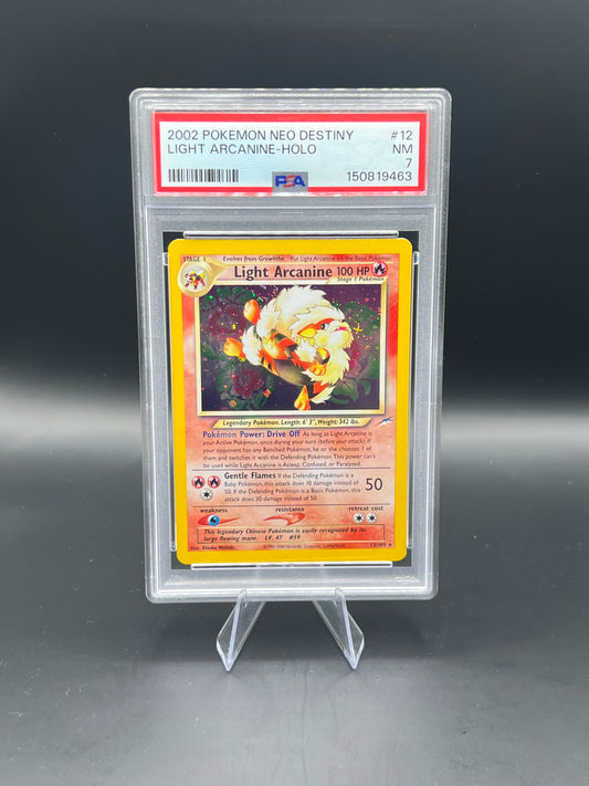 Light Arcanine #12 Neo Destiny PSA 7