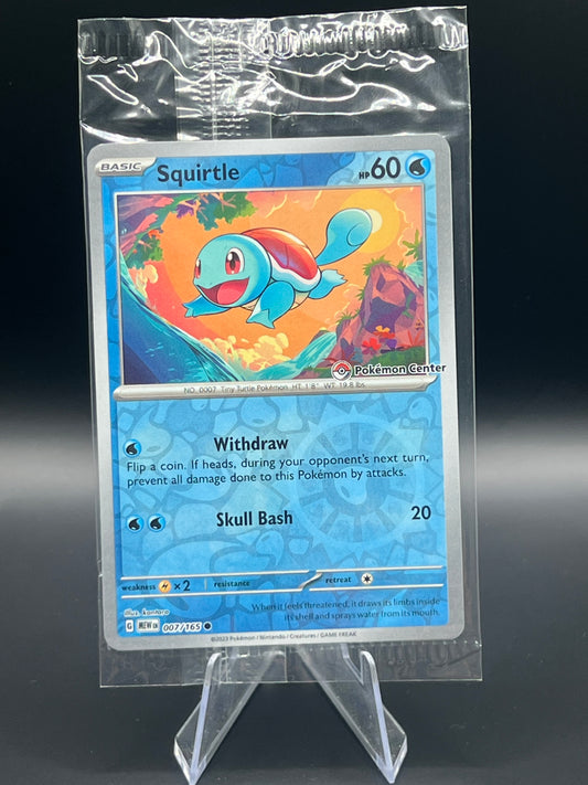 Squirtle Pokemon Center Exclusive - 007/165 | This Cardboard Is Shiny